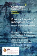 Cover: Forensic Linguistics in Southern Africa - Cambridge University Press