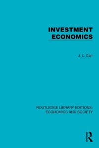Enlarge image Cover: Investment Economics - Routledge