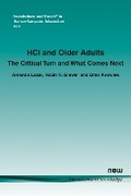 Cover: HCI and Older Adults - now publishers Inc