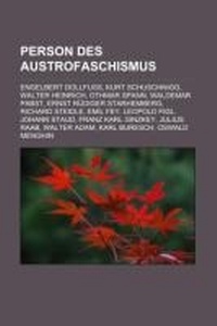 Abbildung von: Person Des Austrofaschismus - Books LLC, Wiki Series