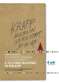 Cover: Quaderni di regia e testi riveduti. L'ultimo nastro di Krapp - Le teorie;Cue Press