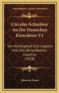 Cover: Circular-Schreiben An Die Deutschen Einwohner V1 - Kessinger Publishing