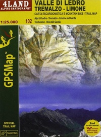 Abbildung von: Valle di Ledro, Tremalzo, Limone - GPS map;4Land