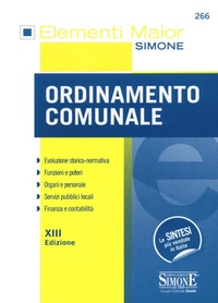 Abbildung von: Ordinamento comunale - Elementi maior;Edizioni Giuridiche Simone