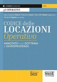 Abbildung von: Codice delle locazioni operativo. Annotato con dottrina e giurisprudenza - Codici operativi;Edizioni Giuridiche Simone