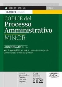 Abbildung von: Codice del processo amministrativo Minor - Edizioni Giuridiche Simone
