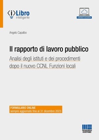 Abbildung von: Il rapporto di lavoro pubblico. Analisi degli istituti e dei procedimenti dopo il nuovo CCNL Funzioni locali - PEL. Amministrazione management;Maggioli Editore