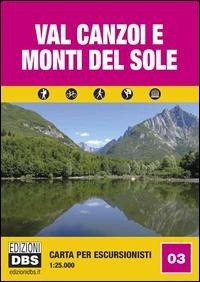 Abbildung von: Val Canzoi e monti Del Sole. Carta per escursionisti 1:25.000 - DBS