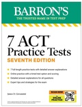 Cover: 7 ACT Practice Tests, Seventh Edition + Online Practice (2026) - Kaplan Publishing
