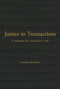 Enlarge image Cover: Justice in Transactions - Harvard University Press