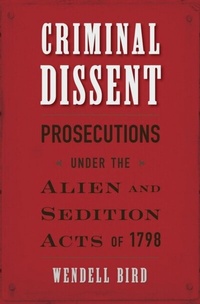 Abbildung von: Criminal Dissent - Harvard University Press