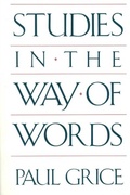 Cover: Studies in the Way of Words - Harvard University Press