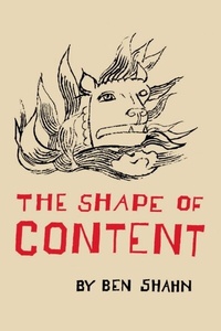 Enlarge image Cover: Shape of Content - Harvard University Press