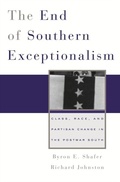 Cover: End of Southern Exceptionalism - Harvard University Press