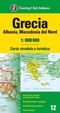 Abbildung von: Grecia. Albania. Macedonia 1:800.000 - Touring