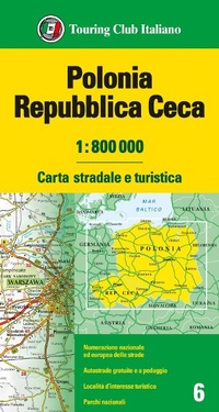 Abbildung von: Polonia. Repubblica Ceca 1:800.000 - Touring