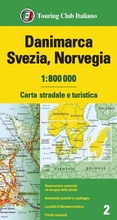 Bild: Danimarca, Svezia, Norvegia 1:800.000. Carta stradale e turistica - Touring