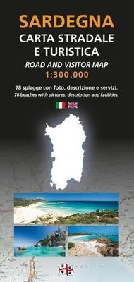 Abbildung von: Sardegna. Carta stradale e turistica 1:300.000. 78 spiagge con foto, descrizione e servizi-Road and visitor map 1:300.000. 78 beaches with pictures, description and facilities - Spanu