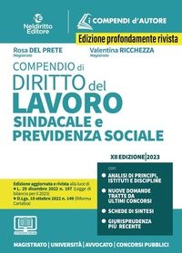 Abbildung von: Compendio di diritto del lavoro, sindacale e della previdenza sociale - I compendi d'autore;Neldiritto Editore