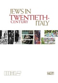 Cover: Jews in Twentieth-Century Italy - Sagep cataloghi;SAGEP