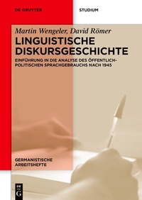 Abbildung von: Linguistische Diskursgeschichte - De Gruyter