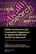 Cover: Public Involvement and Community Engagement in Applied Health and Social Care Research - Emerald Publishing Limited