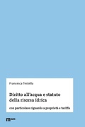 Bild: Diritto all'acqua e statuto della risorsa idrica. Con particolare riguardo a proprietà e tariffa - eum