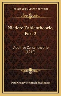 Abbildung von: Niedere Zahlentheorie, Part 2 - Kessinger Publishing