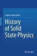 Cover: History of Solid State Physics - Springer