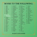 Cover: BOOKS TO THE FOLLOWING. - Xlibris Us