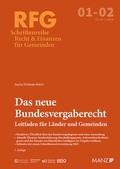 Cover: Das neue Bundesvergaberecht 7. Auflage - Manz