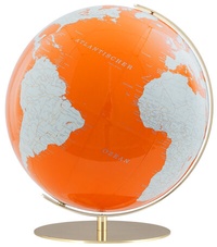 Abbildung von: ARTLINE Regent Tischglobus orange, Ø 34 cm - COLUMBUS Verlag GmbH & Co. KG