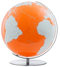 Abbildung von: ARTLINE Regent Tischglobus orange, Ø 34 cm - COLUMBUS Verlag GmbH & Co. KG