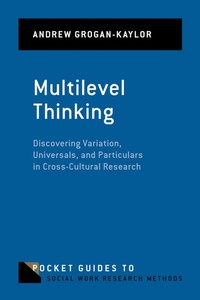 Enlarge image Cover: Multilevel Thinking - OUP eBook