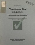 Cover: Transitions in Work and Learning - National Academies Press