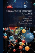 Cover: Commercial Organic Analysis - Hutson Street Press