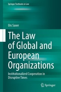 Cover: The Law of Global and European Organizations - Springer
