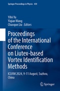 Cover: Proceedings of the International Conference on Liutex-Based Vortex Identification Methods - Springer