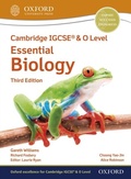 Cover: Cambridge IGCSEA(R) & O Level Essential Biology: Student Book Third Edition - OUP Oxford