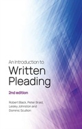 Cover: An Introduction to Written Pleading - Edinburgh University Press