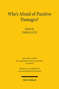 Abbildung von: Who's Afraid of Punitive Damages? - Mohr Siebeck