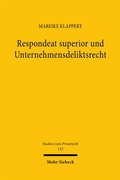 Bild: Respondeat superior und Unternehmensdeliktsrecht - Mohr Siebeck