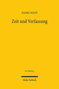 Abbildung von: Zeit und Verfassung - Mohr Siebeck
