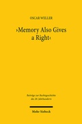 Bild: 'Memory Also Gives a Right' - Mohr Siebeck