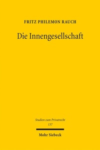 Abbildung von: Die Innengesellschaft - Mohr Siebeck