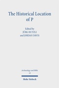 Cover: The Historical Location of P - Mohr Siebeck