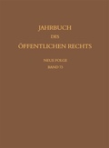 Abbildung von: Jahrbuch des öffentlichen Rechts der Gegenwart. Neue Folge - Mohr Siebeck