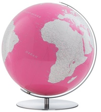 Abbildung von: ARTLINE Regent Tischglobus, Ø 40 cm, pink - COLUMBUS Verlag GmbH & Co. KG