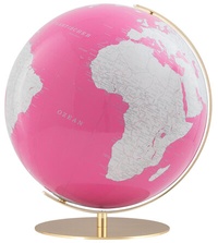 Abbildung von: ARTLINE Regent Tischglobus, Ø 34 cm, pink - COLUMBUS Verlag GmbH & Co. KG