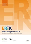 Cover: ERiK-Forschungsbericht IV - wbv Media